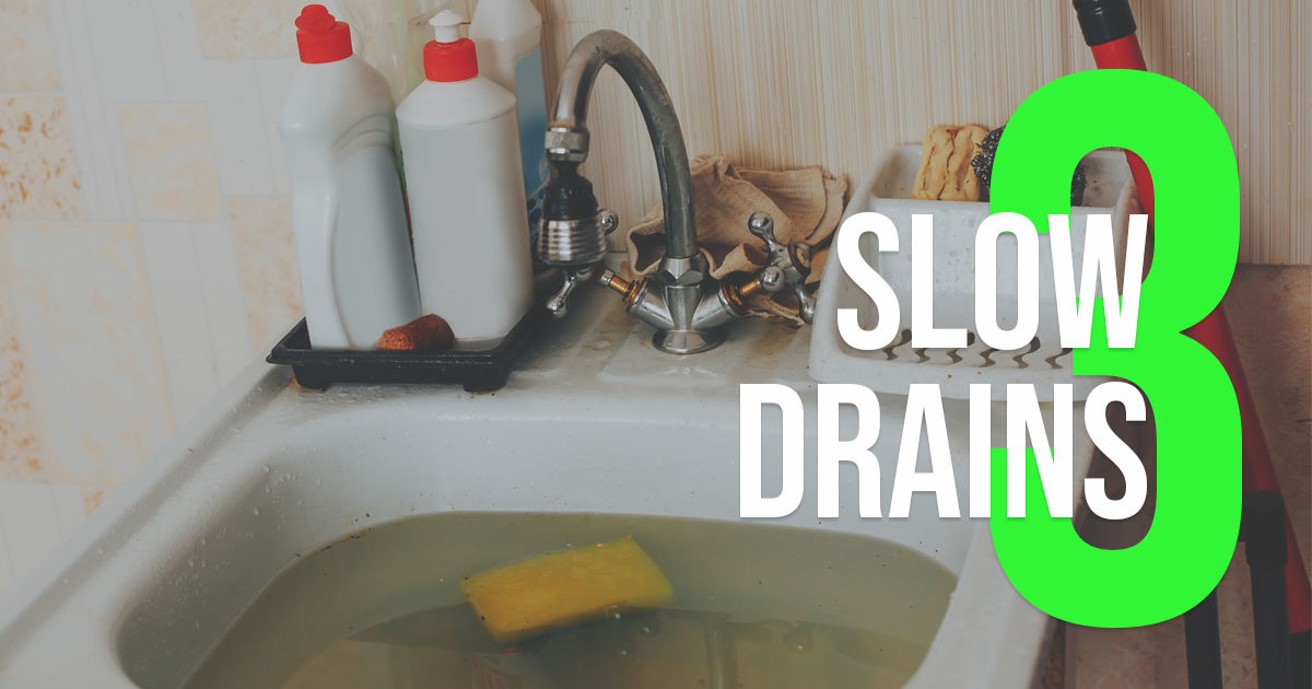 slow drain common plumbing problem