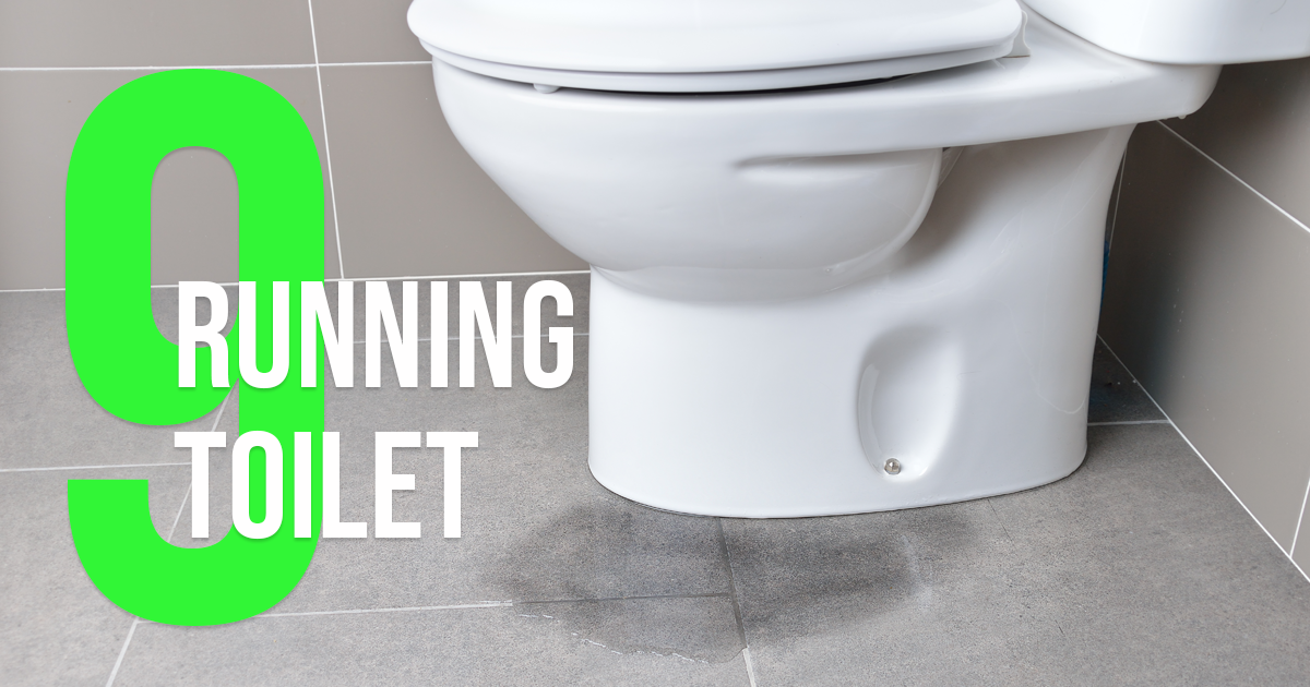 a running toilet is a common plumbing problem